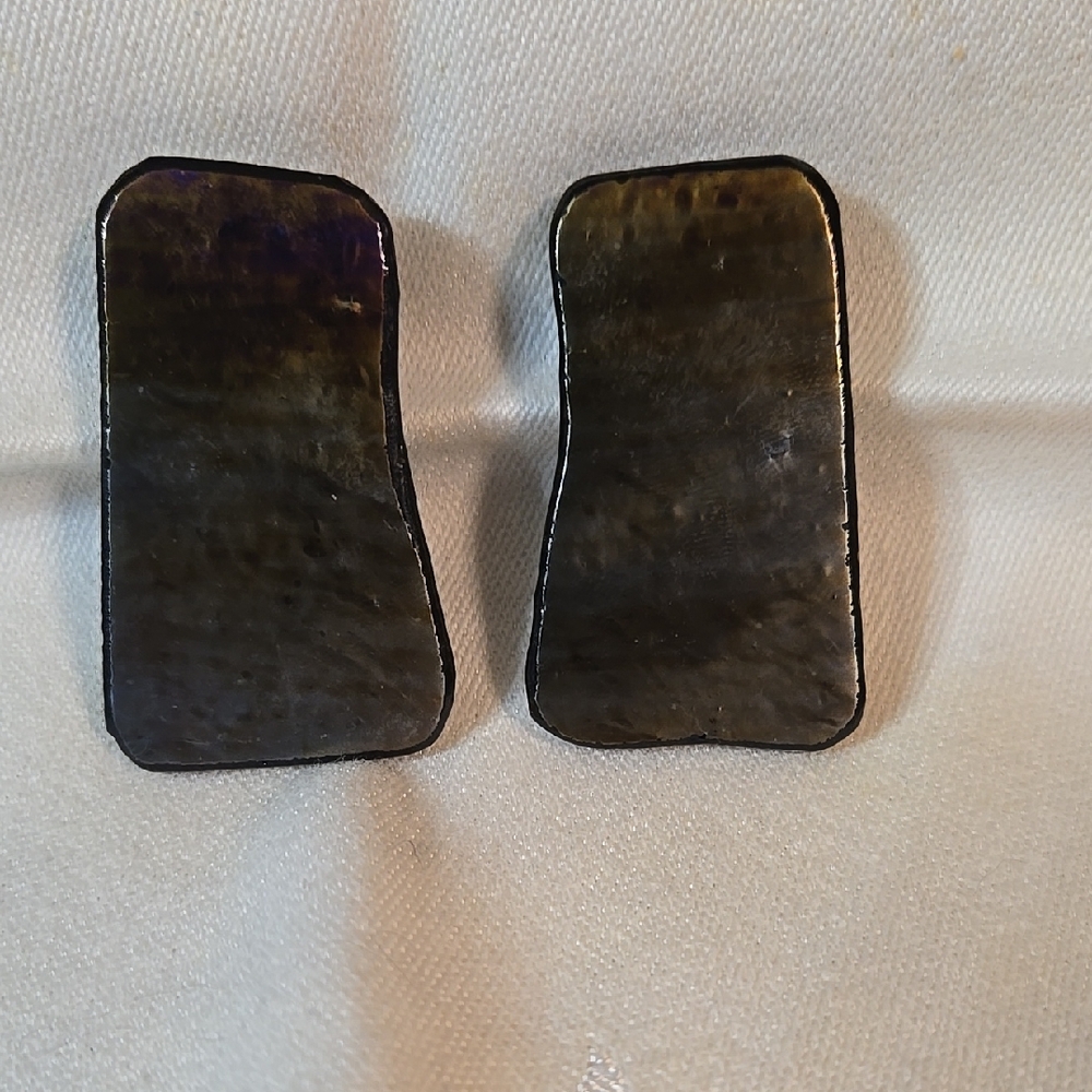 Unique Rectangular Glass Earrings